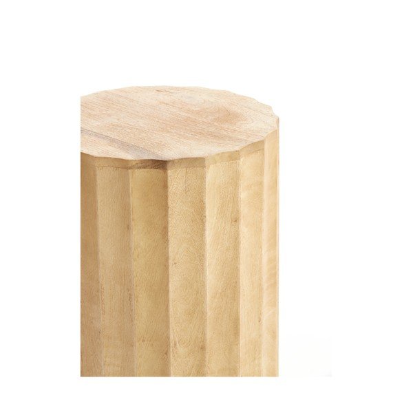 Okrogla stranska mizica iz masivnega manga ø 35 cm Ellena – Light & Living-image-2