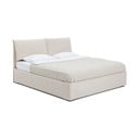 Bež oblazinjena zakonska postelja s prostorom za shranjevanje z letvenim dnom 180x200 cm Thessa Pillow – Bonami Selection