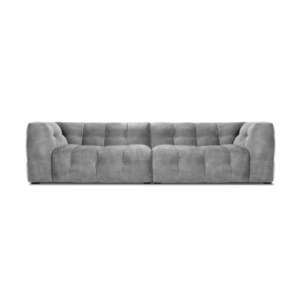 Siva žametna zofa Windsor & Co Sofas Vesta, 280 cm