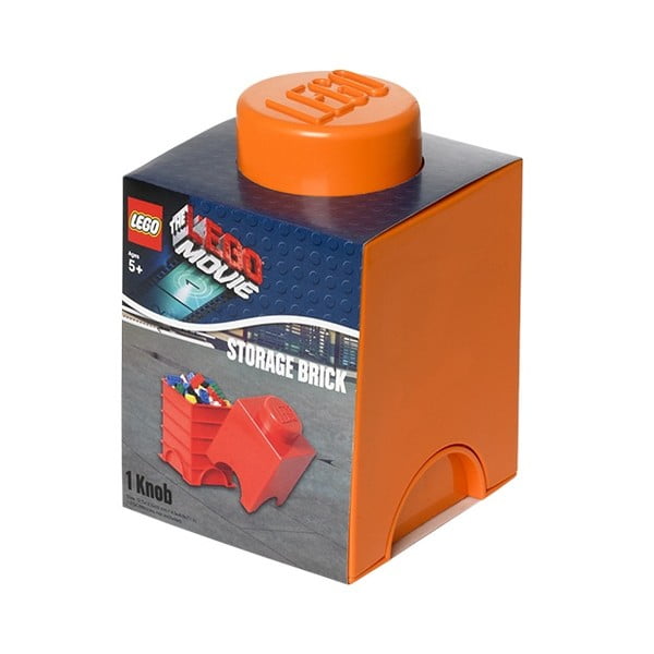 Škatla za shranjevanje filma Lego, oranžna
