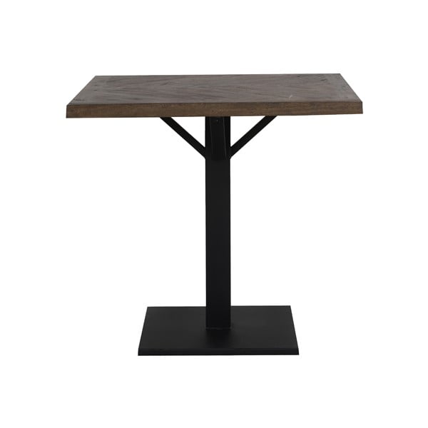 Temno rjava jedilna miza 80x80 cm Chisa – Light & Living