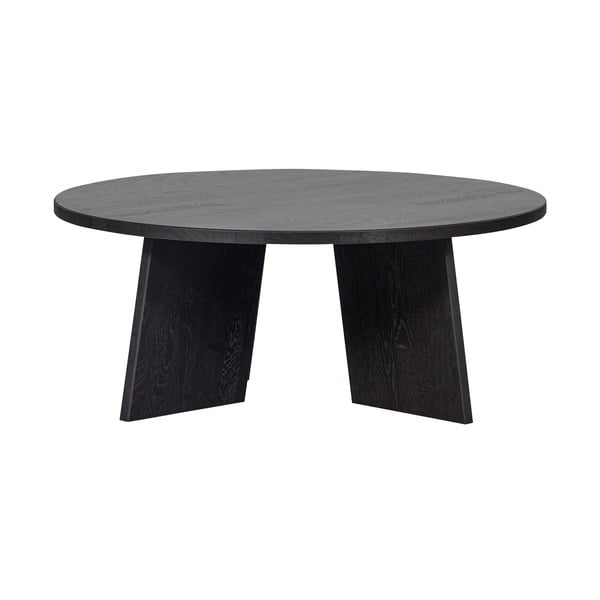 Črna okrogla klubska mizica ø 90 cm Fries – WOOOD-image-2