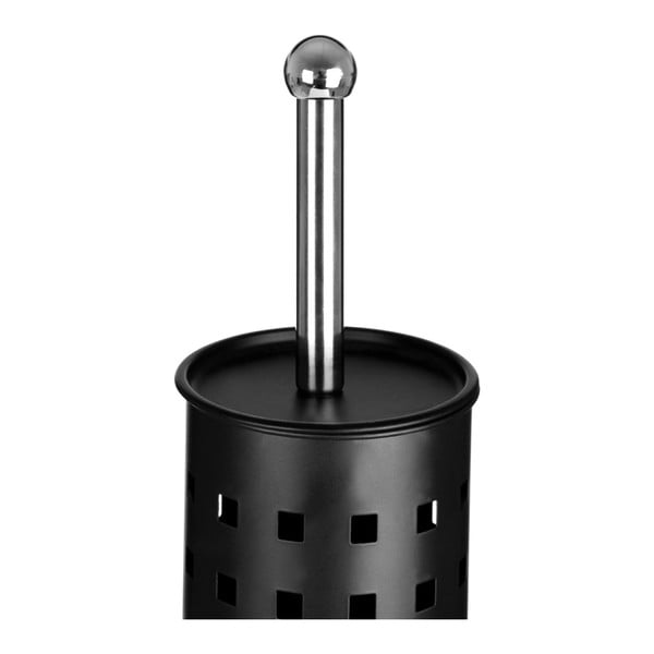 Mat črna kovinska WC ščetka Indy – Premier Housewares-image-4