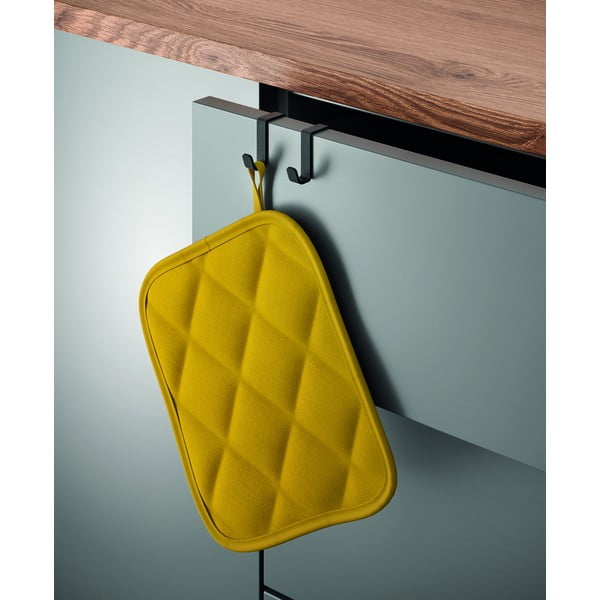 Črni viseči dvojni obešalnik Metaltex Galileo Lava-image-1