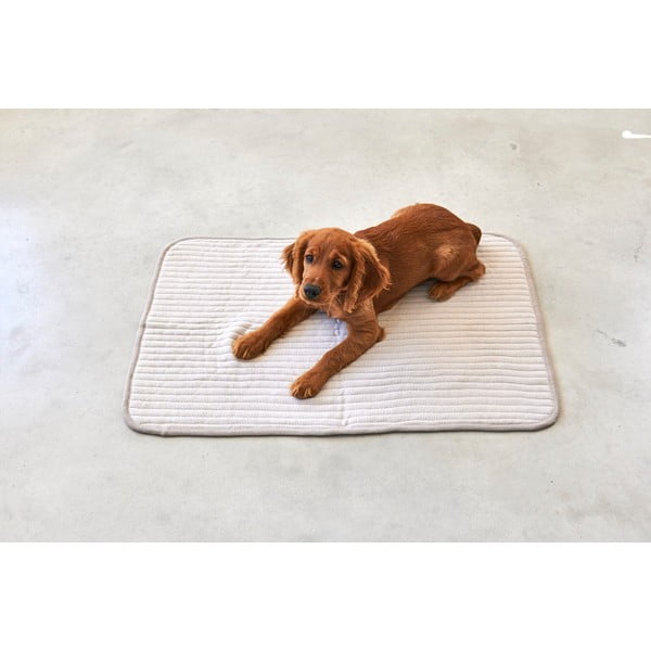 Bež bombažna podloga za pse 90x120 cm Onda Greige L – MiaCara-image-1