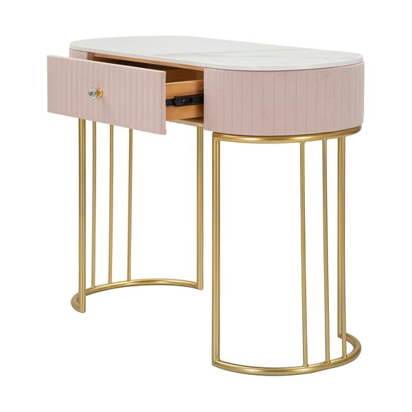 Roza konzolna mizica 100x40 cm Montpellier - Mauro Ferretti-image-3