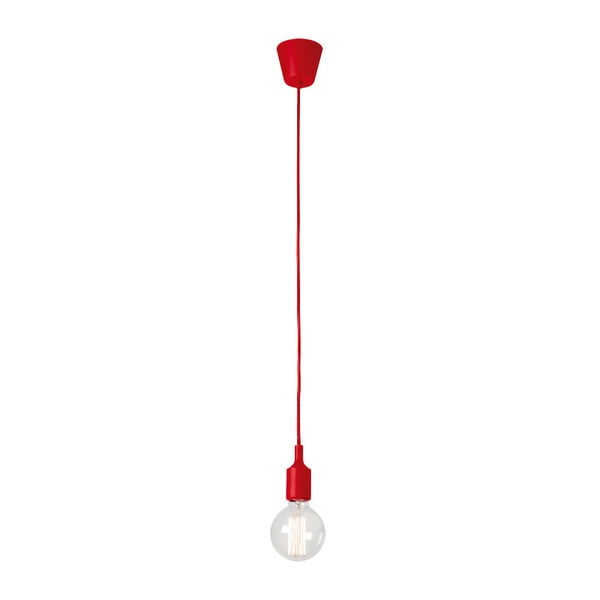 Rdeča viseča svetilka brez senčila SULION Fiji
