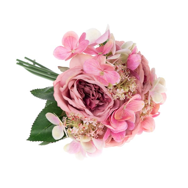 Umetni dekorativni šopek hortenzij in vrtnic Dakls Pessa