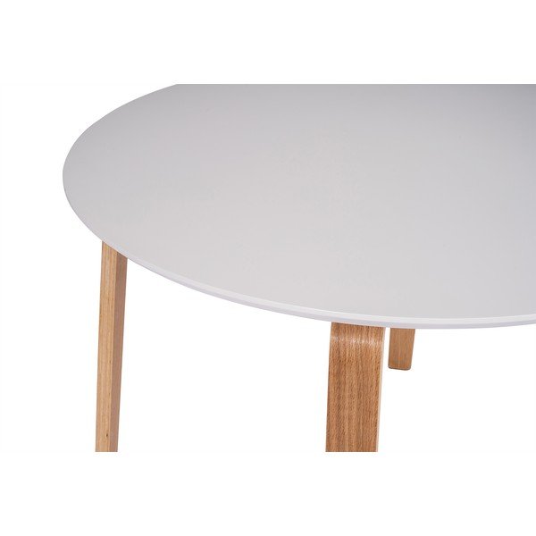 Okrogla jedilna miza z belo mizno ploščo ø 110 cm Lana - Bonami Essentials-image-2
