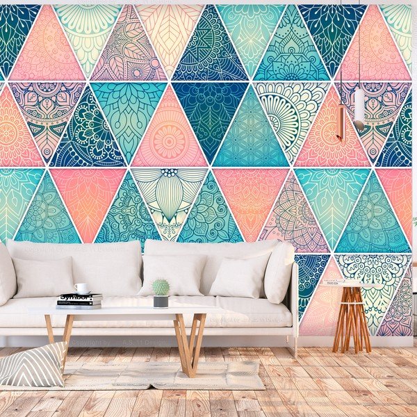 Tapeta velikega formata Artgeist Oriental Triangles, 200 x 140 cm-image-1