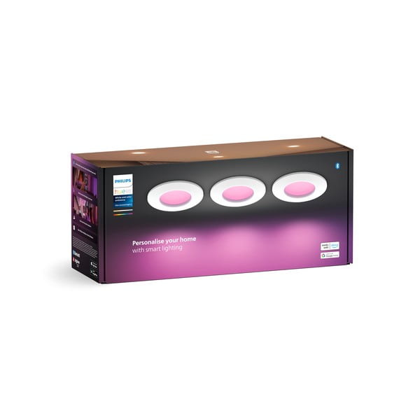 LED pametne stropne svetilke v kompletu 3 ks 8 W Slim – Philips Hue-image-4