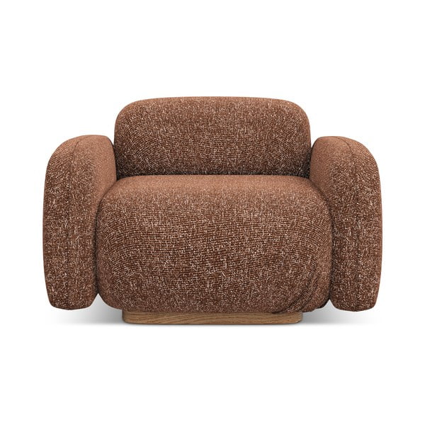 Oranžen/rjav fotelj Ailani – Makamii-image-2