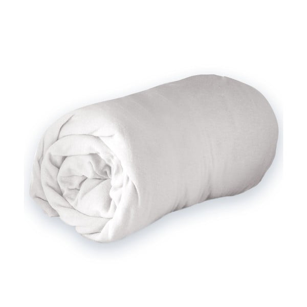 Bela napenjalna rjuha iz jerseyja 140x190 cm Jersy – douceur d'intérieur-image-3