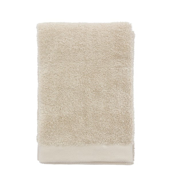 Bež frotirna bombažna brisača 50x100 cm Comfort – Södahl