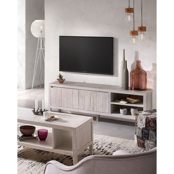 Bela TV omarica Kave Home Woody-image-4