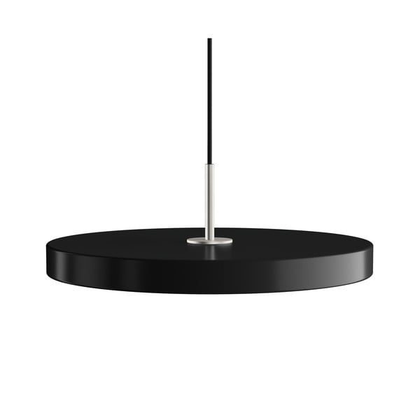 Črna LED zatemnitvena viseča svetilka s kovinskim senčnikom ø 43 cm Asteria Plus Medium – UMAGE
