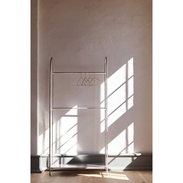 Kovinsko stojalo za oblačila v mat srebrni barvi 92x186x39 cm Arch – Mette Ditmer Denmark-image-1