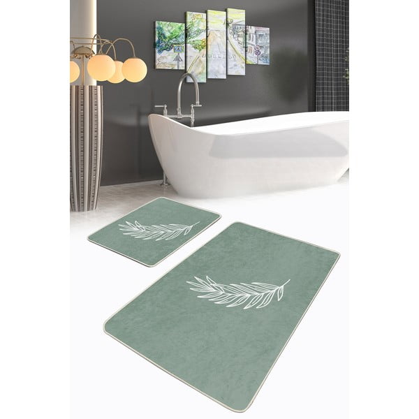 Zelene kopalniške preproge v kompletu 2 ks 60x100 cm – Mila Home-image-2
