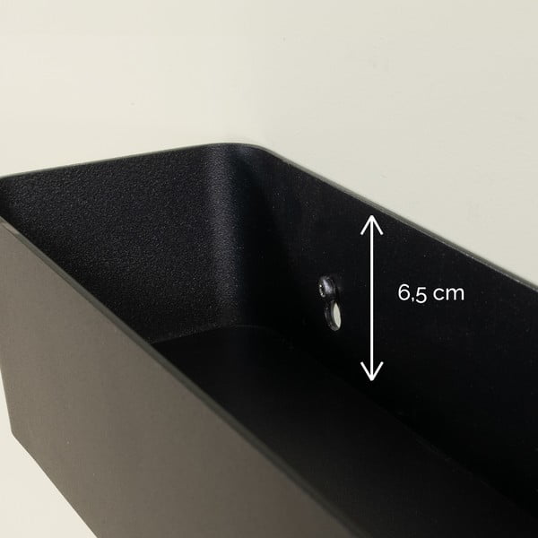 Sivorjava jeklena stenska kopalniška polica Multi – Spinder Design-image-4