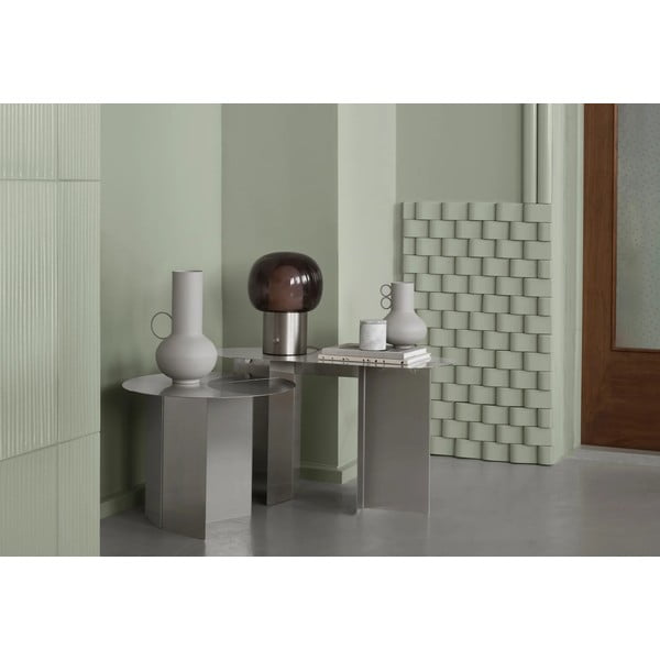 Stranska mizica iz nerjavečega jekla v mat srebrni barvi 35x80 cm Oru – Blomus-image-1