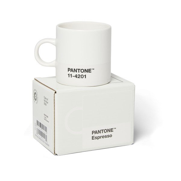 Bela keramična skodelica za espresso 120 ml Cloud Dancer - Pantone-image-2
