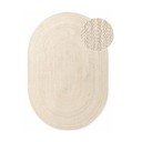 Obojestranska ročno tkana preproga iz jute v svetli naravni barvi 160x230 cm Braided – Hanse Home