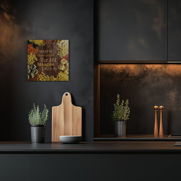 Steklena slika 30x30 cm Pasta – Styler-image-2