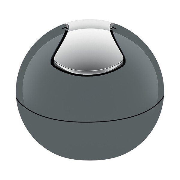 Temno siv plastičen koš za smeti 1 l Bowl – Spirella