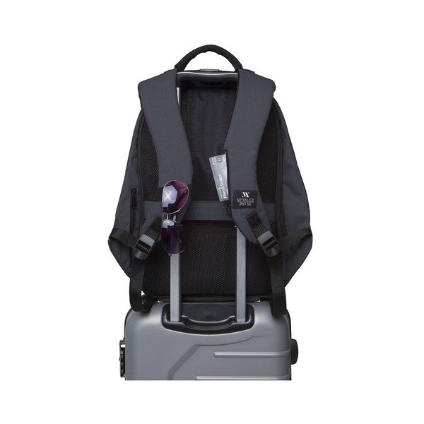 Temno sivo-črn nahrbtnik z USB priključkom My Valice SECRET Smart Bag-image-2