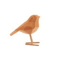 Rjava dekorativna figurica PT LIVING Bird, višina 17 cm