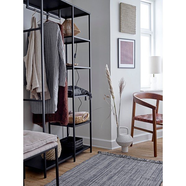 Črno kovinsko stojalo za oblačila 90x183x40 cm Valde – Bloomingville-image-1