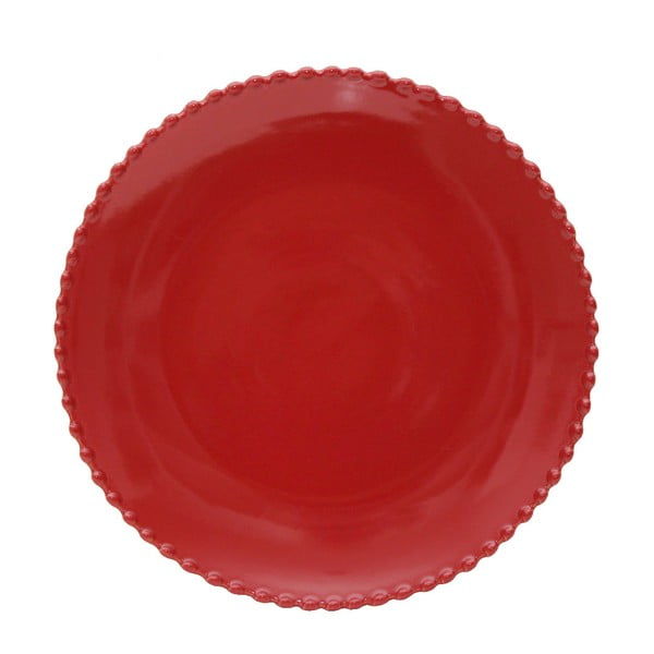 Rubinasto rdeč krožnik iz kamenine Costa Nova Pearl, ⌀ 28 cm