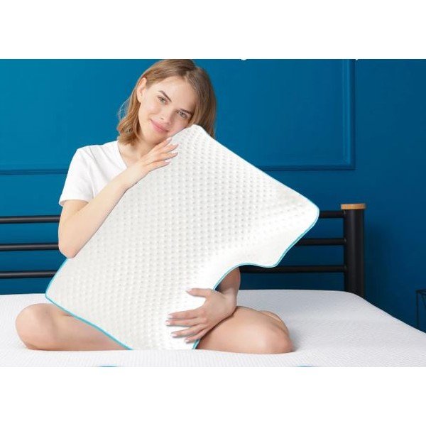 Anatomski vzglavnik s polnilom iz spominske pene 40x58 cm – Mila Home-image-1