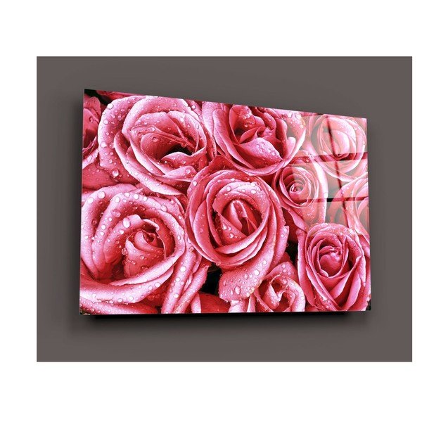 Steklena slika Insigne Pink Roses-image-3