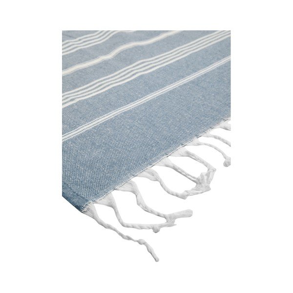 Modra brisača za hamam Kate Louise Classic, 180 x 100 cm-image-3