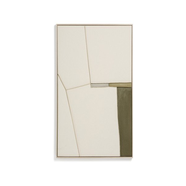 Ročno naslikana/3D slika z okvirjem/na platnu 80x100 cm Deravia – Kave Home-image-4