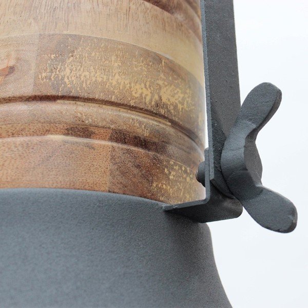 Siva viseča svetilka LABEL51 Mreža, ⌀ 52 cm-image-1