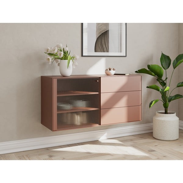 Svetlo siva stenska komoda 120x59 cm Edge by Hammel – Hammel Furniture-image-1