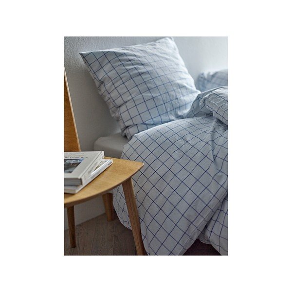 Svetlo modra enojna posteljnina iz renforce bombaža 140x200 cm Vista – Södahl-image-1