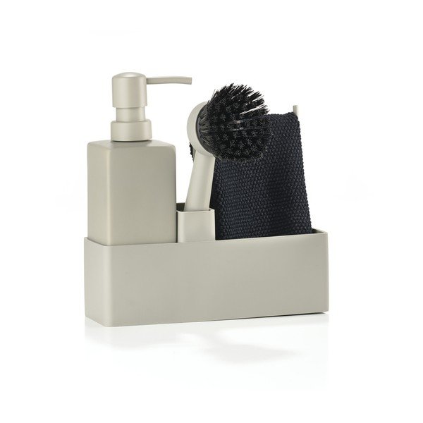 Bež plastično/silikonsko držalo za detergent Singles – Zone