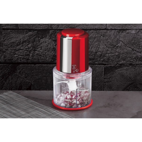 Električni sekljalnik sadja in zelenjave Burgundy Metallic Line - BerlingerHaus-image-1