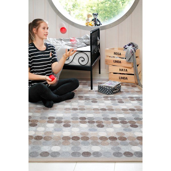 Sivo-rjava otroška preproga 230x160 cm Pallika - Narma-image-2