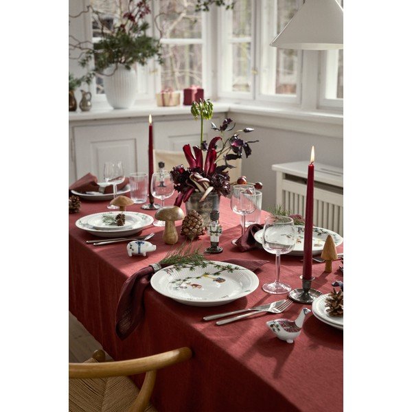 Bel porcelanast krožnik z božičnim motivom ø 27 cm Hammershøi Christmas – Kähler Design-image-2