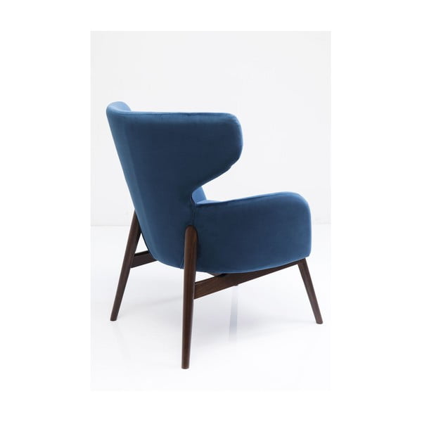 Modri fotelj Kare Design Aroha Velvet-image-3