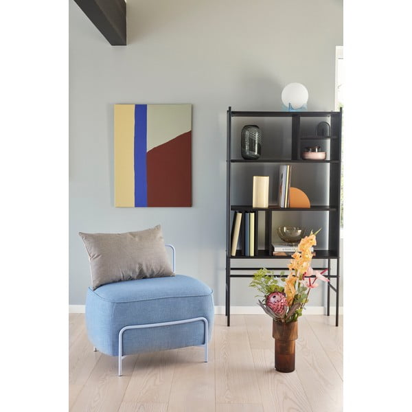 Knjižni regal iz črnega jesena Hübsch Divide, 79 x 160 cm-image-3