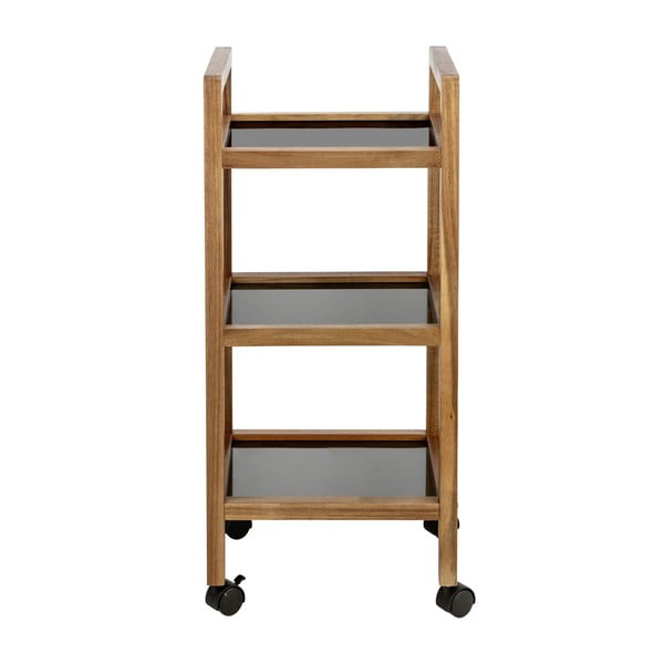 Črna/naravna kopalniška polica iz masivne akacije 35x76,5 cm Fondi – Wenko-image-4