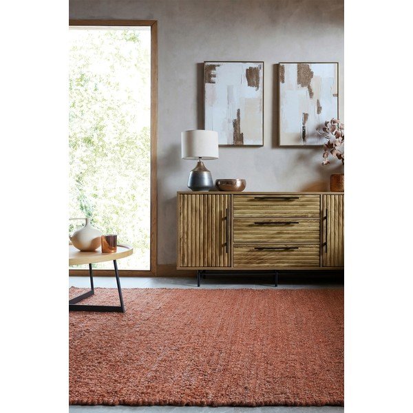 Ročno tkana preproga v barvi terakote 160x230 cm Finley – Flair Rugs-image-2