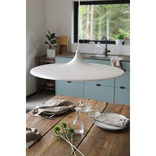 Bež kovinska LED zatemnitvena viseča svetilka ø57x13 cm Beam – Markslöjd-image-1
