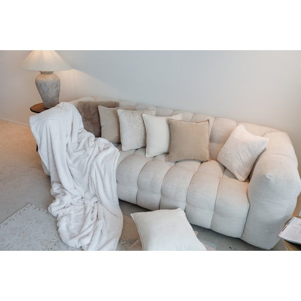 Belo-bež odeja iz umetnega krzna 150x200 cm Ruby – Tiseco Home Studio-image-3