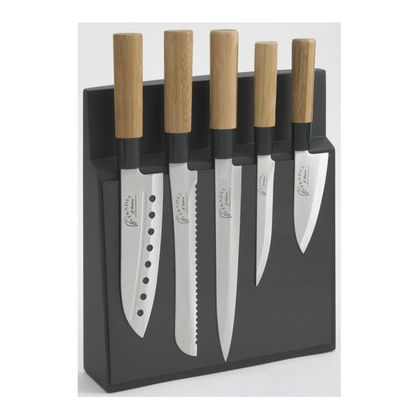 Komplet 5 nožev z magnetnim blokom Jean Dubost Kyoto